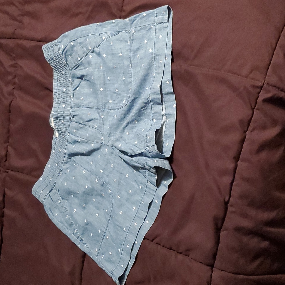 Chambray casual camp shorts